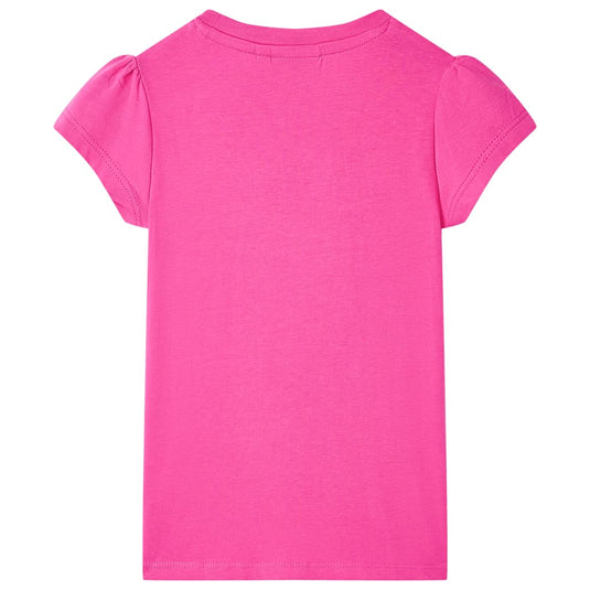 VidaXL Kindershirt 104 donkerroze