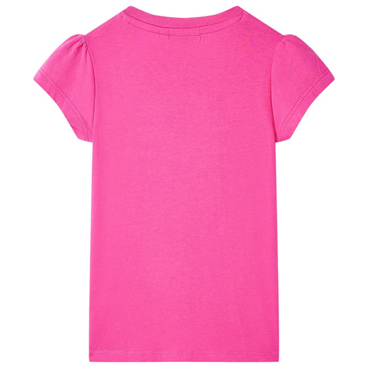 VidaXL Kindershirt 116 donkerroze