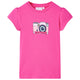 VidaXL Kindershirt 128 donkerroze