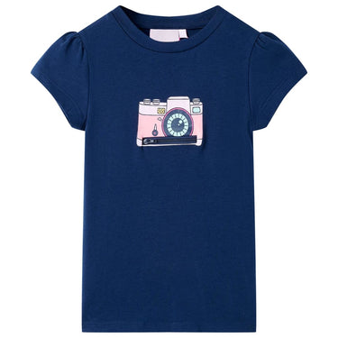 Vidaxl kindershirt 116 marineblauw