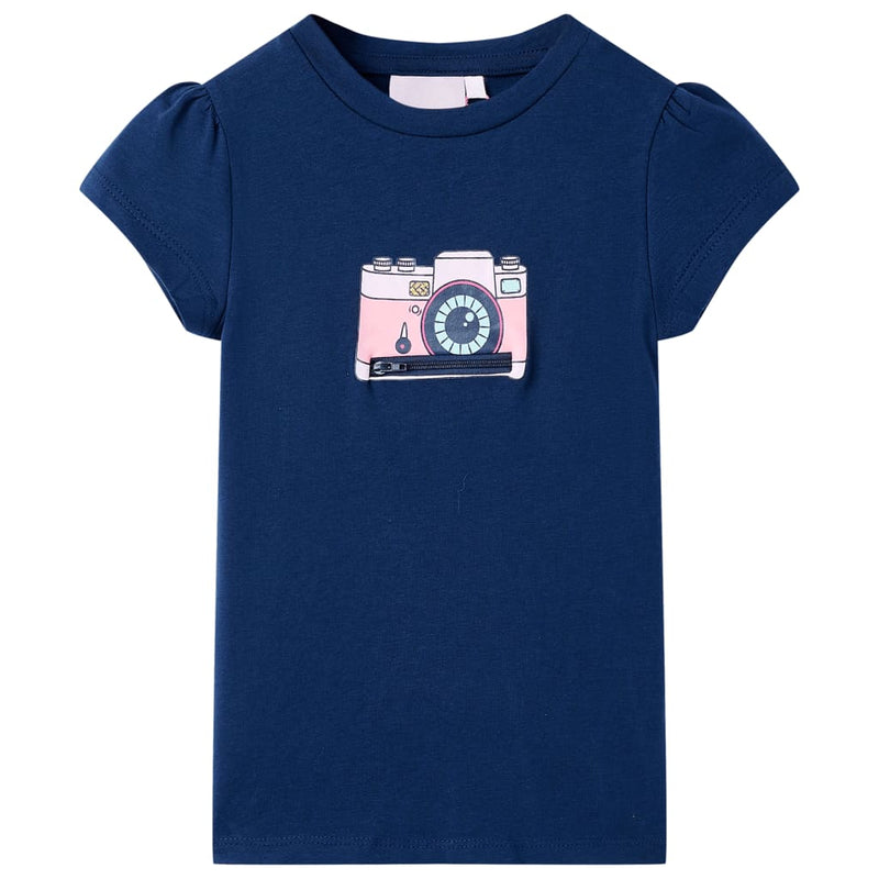 Load image into Gallery viewer, VidaXL Kindershirt 140 marineblauw
