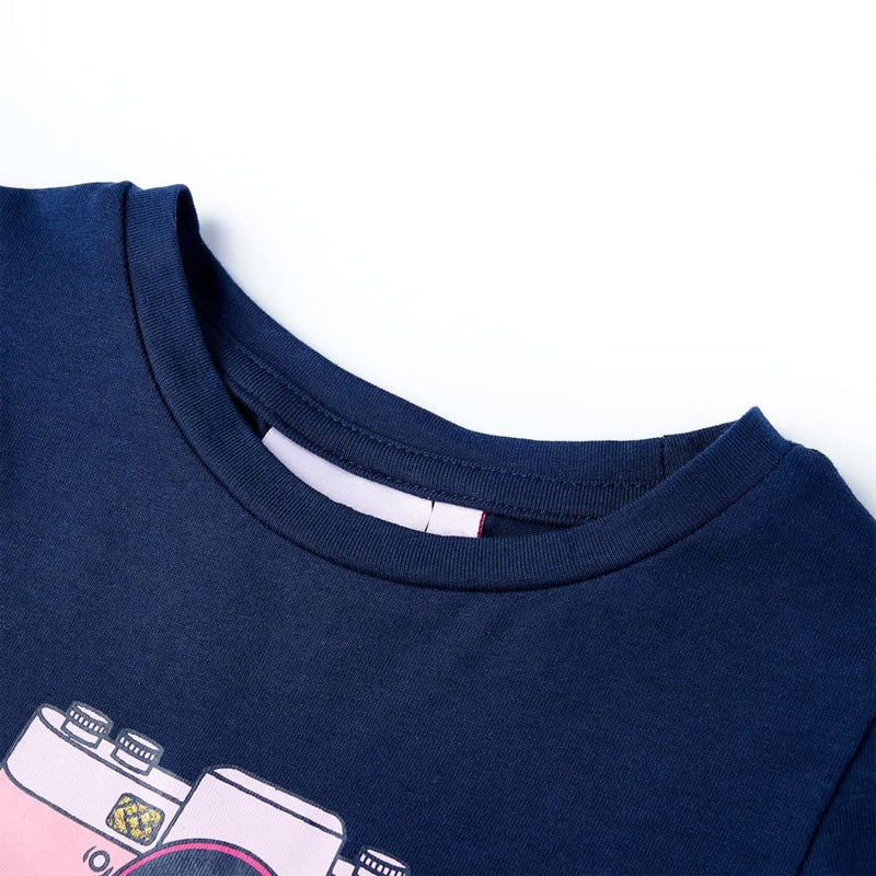 Load image into Gallery viewer, VidaXL Kindershirt 140 marineblauw
