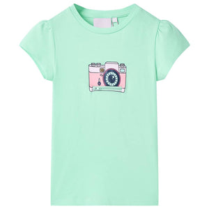 VidaXL Kindershirt 92 felgroen