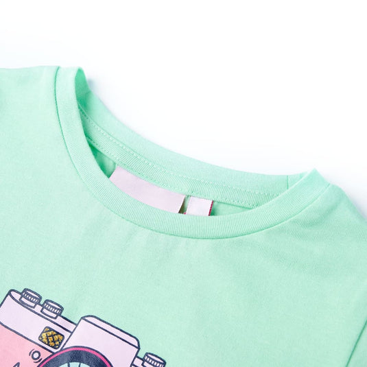 VidaXL Kindershirt 104 felgroen