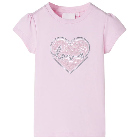 VidaXL Kindershirt 92 lichtroze