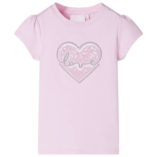Vidaxl kindershirt 116 lichtroze