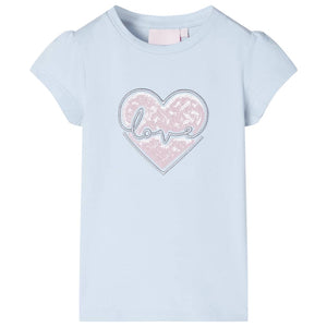 VidaXL Kindershirt 92 lichtblauw