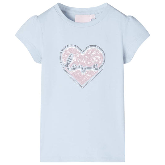 VidaXL Kindershirt 92 lichtblauw