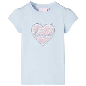 Vidaxl kindershirt 128 lichtblauw