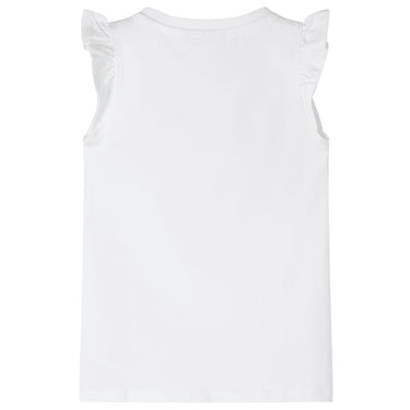 Vidaxl kindershirt met mouwen met ruches 104 wit