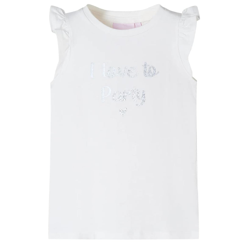 Load image into Gallery viewer, VidaXL Kindershirt met mouwen met ruches 140 wit
