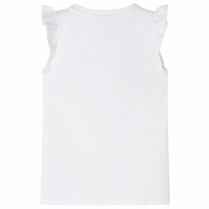Load image into Gallery viewer, Vidaxl kindershirt met mouwen met ruches 140 wit
