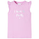 VidaXL Kindershirt met ruches aan de mouwen 92 lila