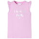 Vidaxl kindershirt met ruches aan de mouwen 140 lila