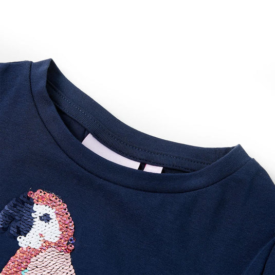 Vidaxl kindershirt 116 marineblauw