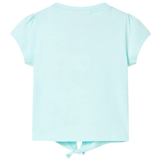 VidaXL Kindershirt 116 lichtzeeblauw