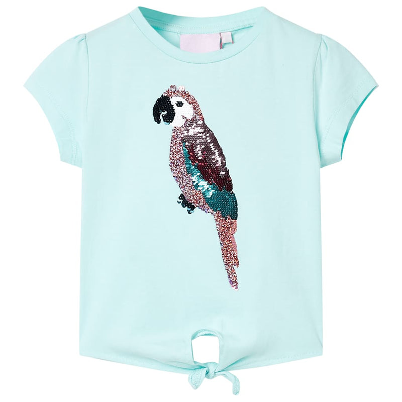 Load image into Gallery viewer, VidaXL Kindershirt 128 lichtzeeblauw
