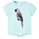 VidaXL Kindershirt 128 lichtzeeblauw