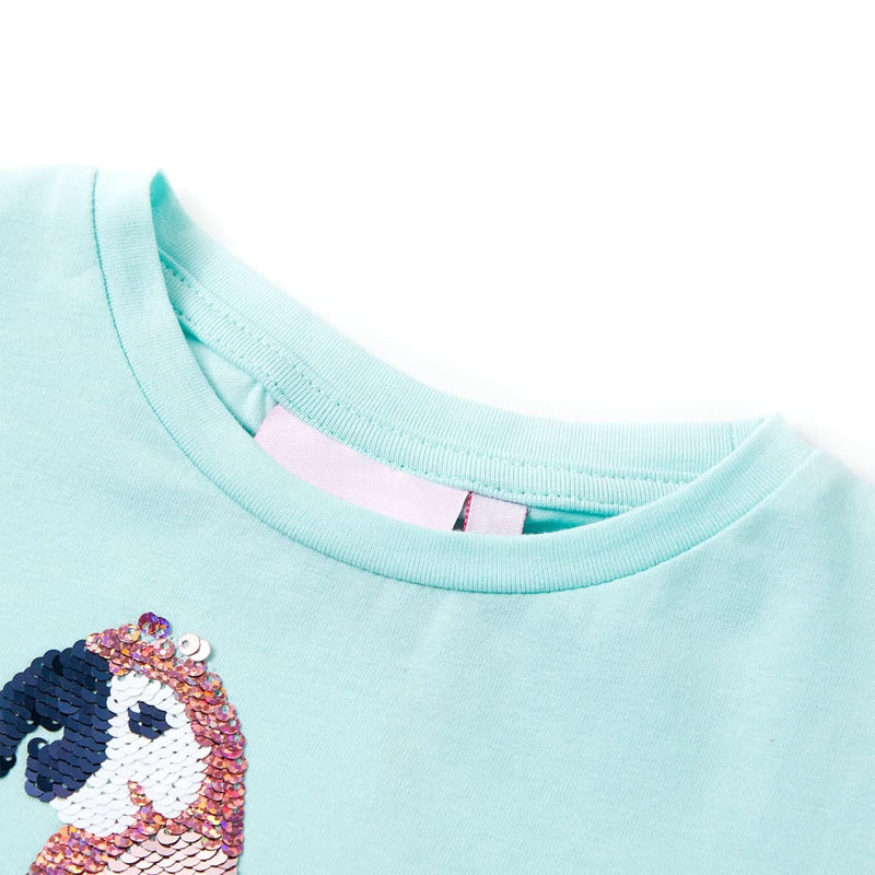 Load image into Gallery viewer, Vidaxl kindershirt 140 lichtzeeblauw
