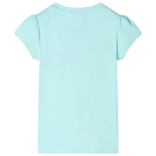 Vidaxl kindershirt 92 lichtzeeblauw