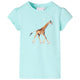 VidaXL Kindershirt 104 lichtzeeblauw