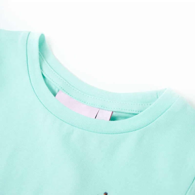 Load image into Gallery viewer, VidaXL Kindershirt 104 lichtzeeblauw
