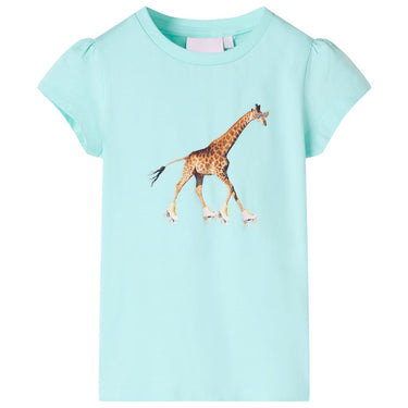 Vidaxl kindershirt 116 lichtzeeblauw