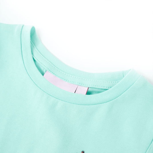 Vidaxl kindershirt 128 lichtzeeblauw