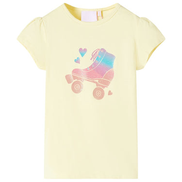 Vidaxl kindershirt 116 zachtgeel