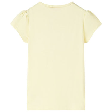 Vidaxl kindershirt 128 zachtgeel