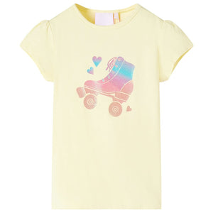 Vidaxl kindershirt 140 zachtgeel
