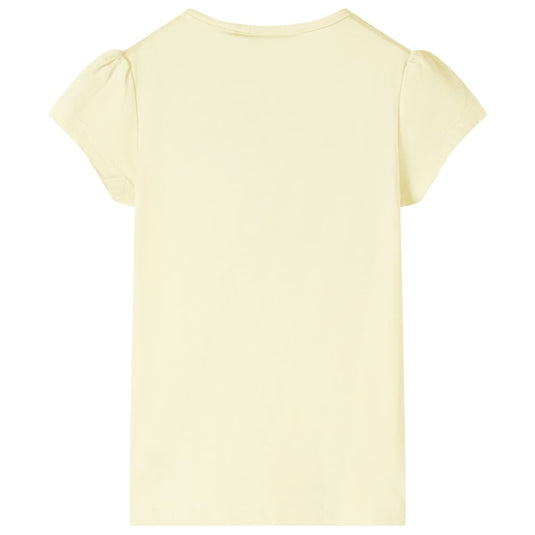Vidaxl kindershirt 140 zachtgeel
