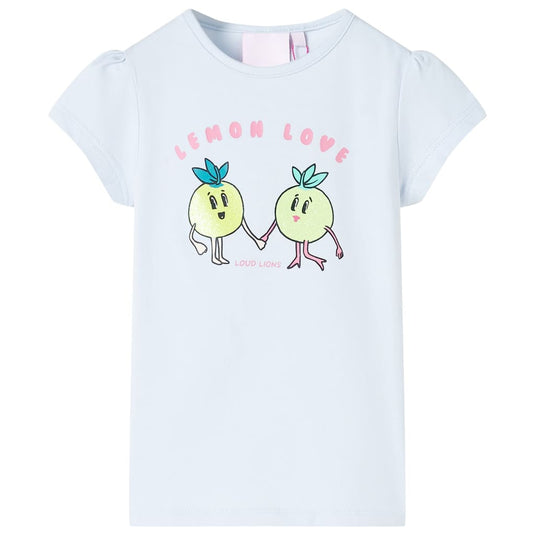 VidaXL Kindershirt 128 lichtblauw