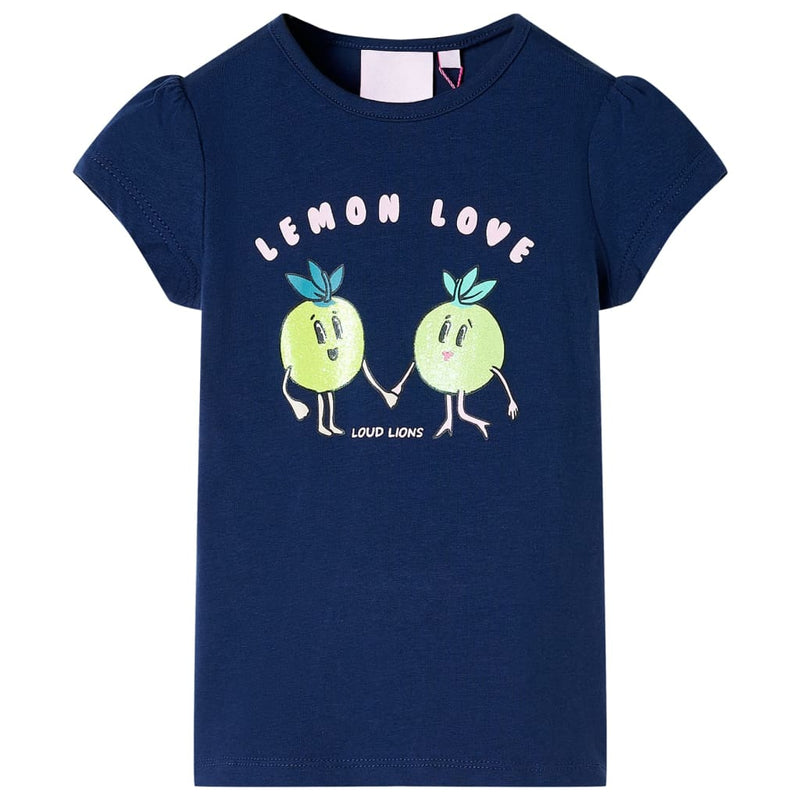 Load image into Gallery viewer, VidaXL Kindershirt 116 marineblauw
