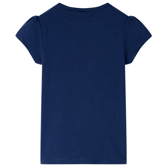 VidaXL Kindershirt 116 marineblauw