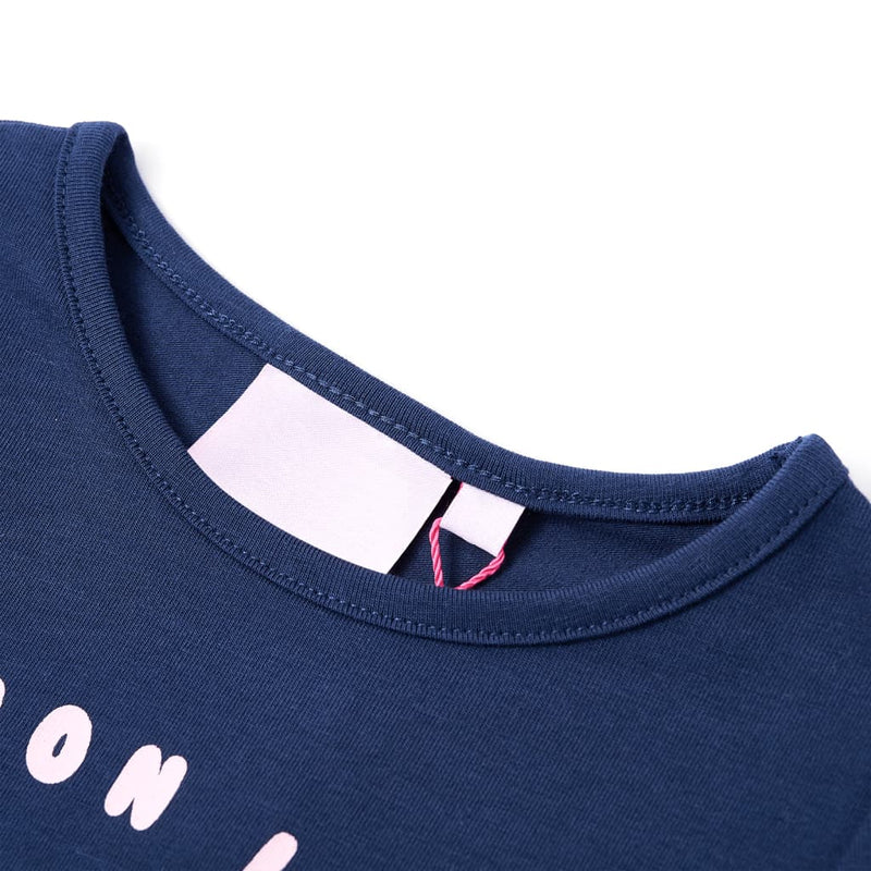 Load image into Gallery viewer, VidaXL Kindershirt 116 marineblauw
