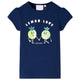 VidaXL Kindershirt 128 marineblauw