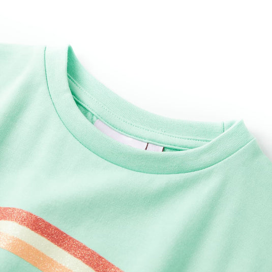 VidaXL Kinderjurk met trekkoord 92 felgroen