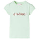 VidaXL Kindershirt met kapmouwen 104 zachtgroen