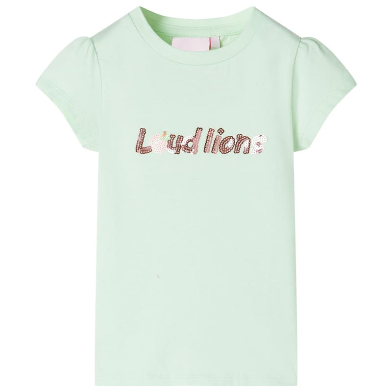 Load image into Gallery viewer, VidaXL Kindershirt met kapmouwen 116 zachtgroen
