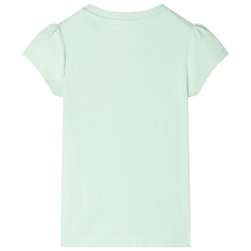 Load image into Gallery viewer, VidaXL Kindershirt met kapmouwen 116 zachtgroen
