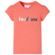 VidaXL Kindershirt met kapmouwen 128 koraalkleurig
