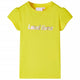 VidaXL Kindershirt met kapmouwen 104 felgeel