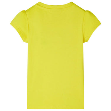 Vidaxl kindershirt met kapmouwen 140 felgeel