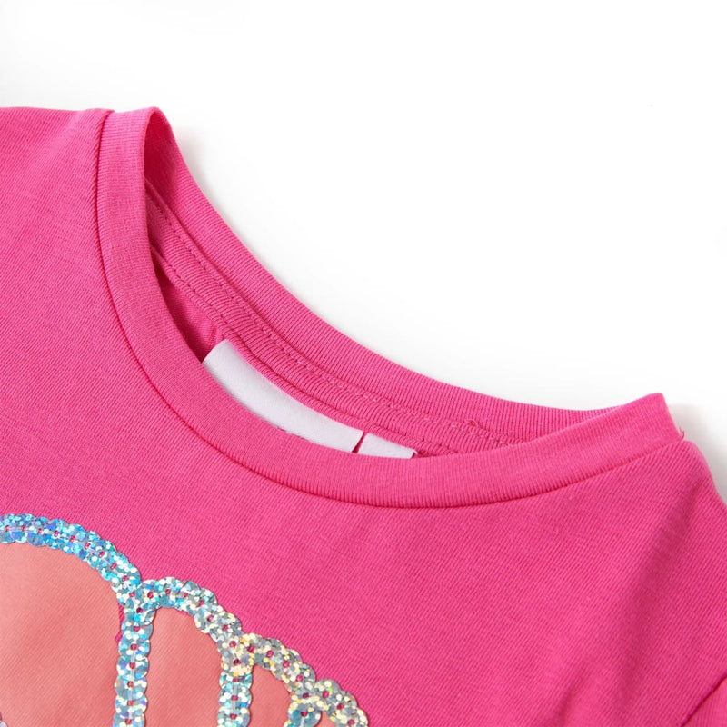 Load image into Gallery viewer, Vidaxl kindershirt 128 donkerroze
