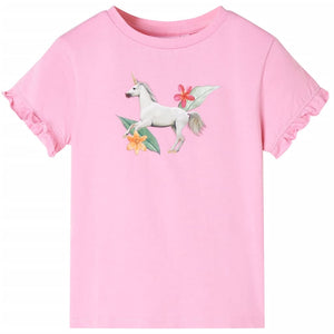Vidaxl kindershirt met korte mouwen 104 felroze