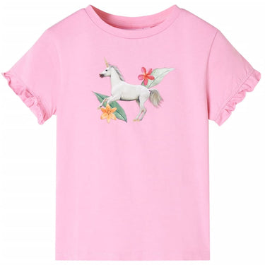 Vidaxl kindershirt met korte mouwen 104 felroze