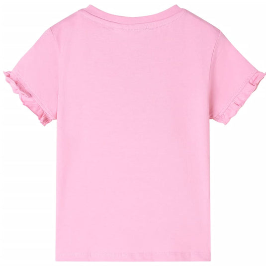 VidaXL Kindershirt met korte mouwen 128 felroze