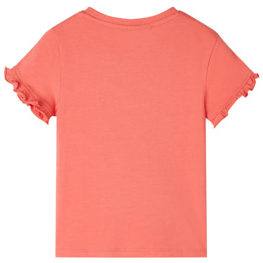 Vidaxl kindershirt met korte mouwen 104 koraalkleurig