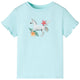 VidaXL Kindershirt met korte mouwen 92 lichtzeeblauw